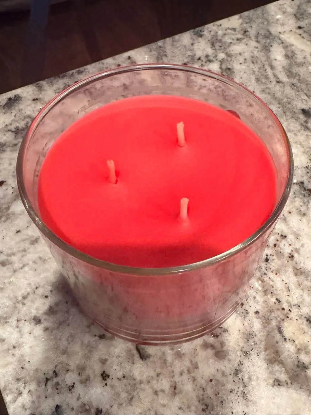 Bath & Body Works Winter Candy Apple Red and Silver 3-Wick Candle